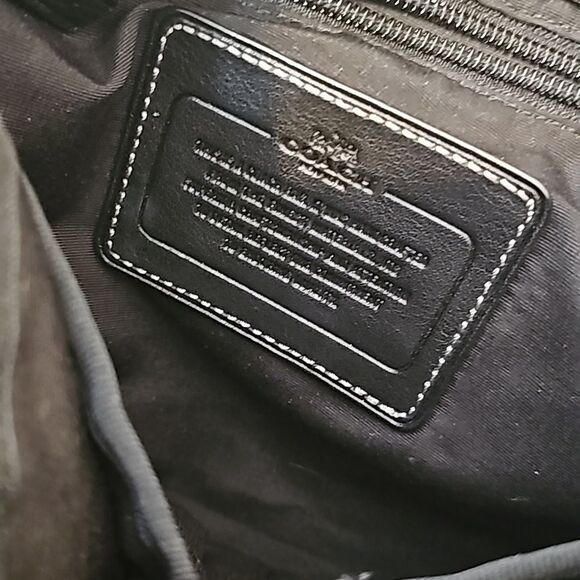 COACH HERITAGE WEB LEATHER MESSENGER  F70556 - Picture 5 of 13